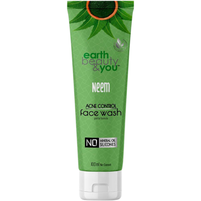 Earth Beauty and You Neem Acne Control Face Wash- 100ml image