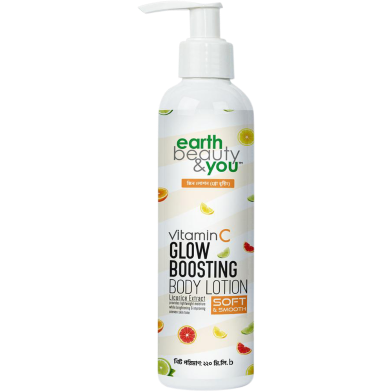 Earth Beauty and You Vitamin C Glow Boosting Body Lotion- 220ml image