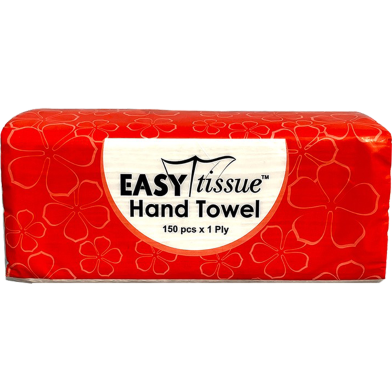 Easy Tissue Paper Hand Towel 150 Pcs - (Orange Poly) image