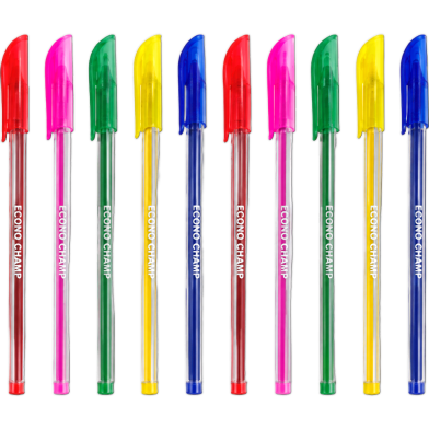Econo Champ Ball Pen Black Ink - 10 Pcs image