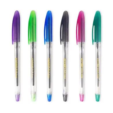 Econo Full Time Ball Pen Black Ink - 6 Pcs image