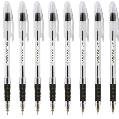 Econo Soft Grip Ball Pen Black Ink - 10 Pcs Slide 3