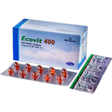 Ecovit 400 Mg Capsule 10's Strip image
