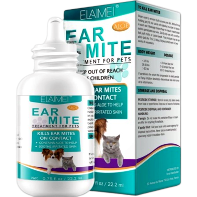 Elaimei Ear Mite Treatment For Pets, Cats and Dogs 22.2ml image