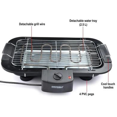 Electric Barbecue Grill Machine Black Non-Brand