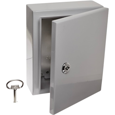 Electric Distribution Box 8X10X6 Inch Db Box Industrial Panel Box Sdb Box With Lock And Key image