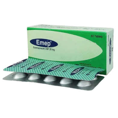 Emep 20 Mg Tablet 10's Strip image