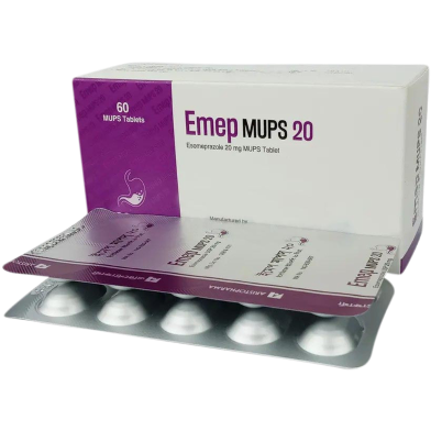 Emep MUPS 20 mg MUPS Tablet 10's Strip image