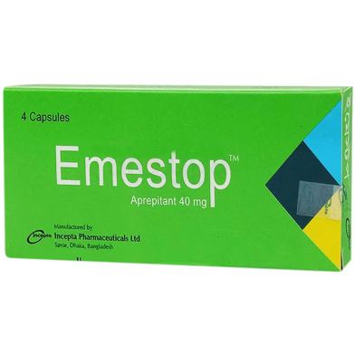 Emestop 40mg Capsule 4's Strip image