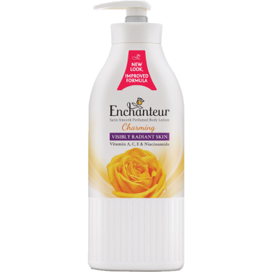 Enchanteur Perfumed Charming Satin Smooth Body With Aloe Vera and Olive Butter Body Lotion 500 ml image