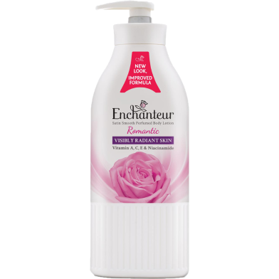Enchanteur Perfumed omantic Satin Smooth Body With Aloe Vera and Olive Butter Body Lotion 500 ml image