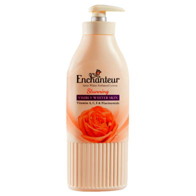 Enchanteur Satin White Perfumed Stunning Lotion (Malaysia) - 400ml image