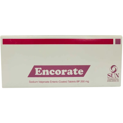 Encorate 200mg Tablet 10's Strip image