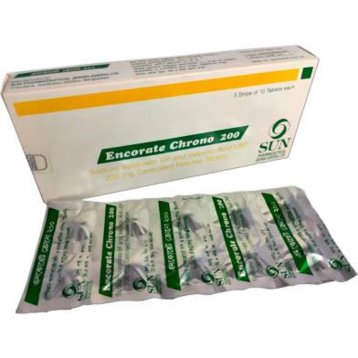 Encorate Chrono 200 mg Tablet 10's Strip image