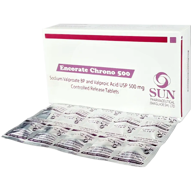 Encorate Chrono 500 mg Tablet 10's Strip image