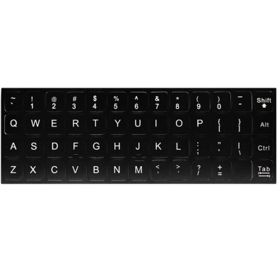 English Keyboard Replacement Stickers Any PC Computer Laptop image