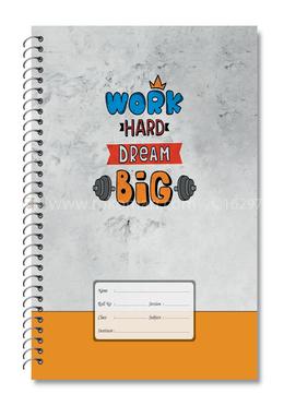 Enjoy World Design Floral Spiral Khata (White) - 300 Pages image