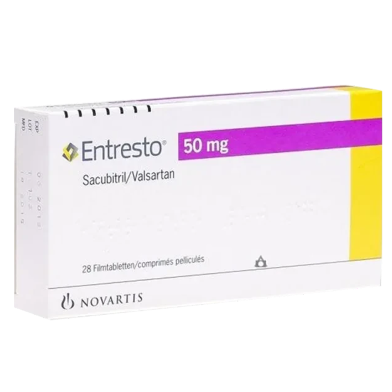 Entresto 50mg Tablet 14's Strip image