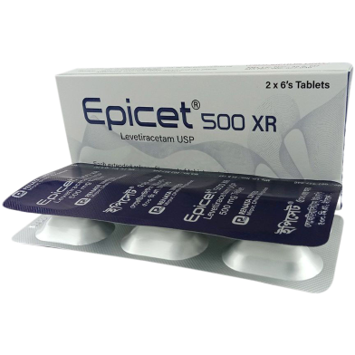 Epicet XR 500mg Tablet 6's Strip image