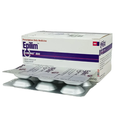 Epilim Chrono 500 mg Tablet 6's Strip image