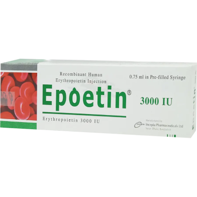 Epoetin 3000 IU IV/SC Injection 3000 IU Pre-filled Syringe image