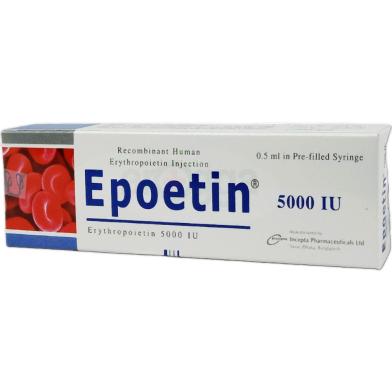 Epoetin 5000 IU IV/SC Injection 5000 IU Pre-Filled Syringe image