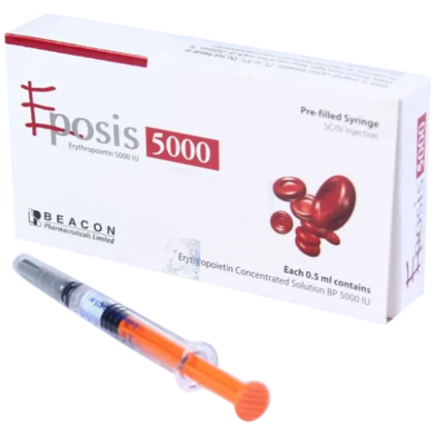Eposis 5000IU IV/SC Injection–5000IU Pre-Filled Syringe image