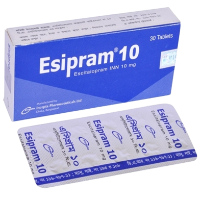 Esipram 10 mg Tablet 10's Strip image