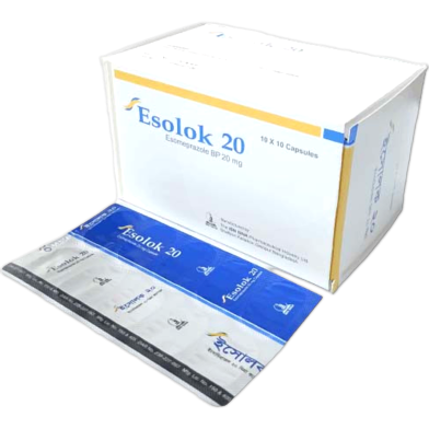 Esolok 20 Mg Capsule 10's strip image
