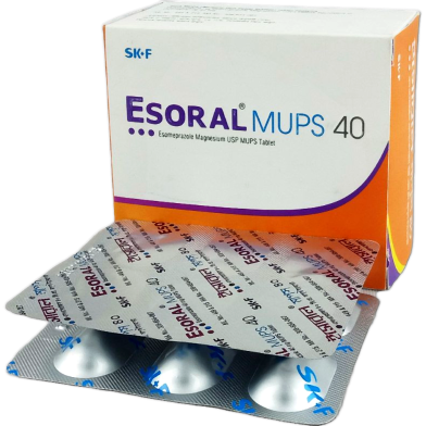 Esoral Mups 40 Mg Mups Tablet 10's strip image