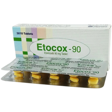 Etocox 90 mg Tablet 10'S Strip image