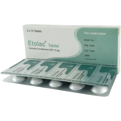 Etolac 10 mg Tablet 10's Strip image