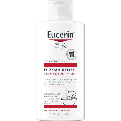 Eucerin Baby Eczema Relief Cream Body Wash 400ml image