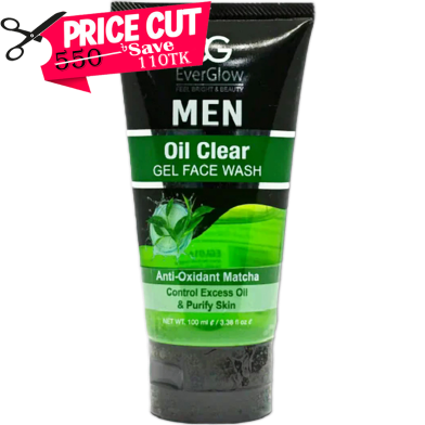 Everglow Oil Clear Men Face Wash Gel 100ml image