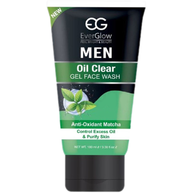 Everglow Oil Clear Men Face Wash Gel 100ml image