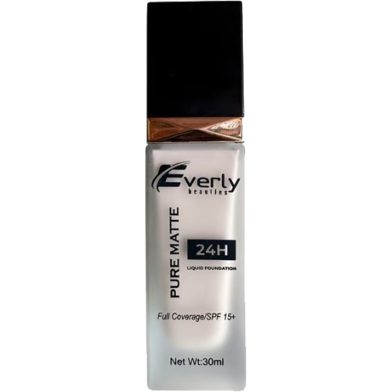 Everly 24h Pure Matte Full Coverage Liquid Foundation (Beige) image