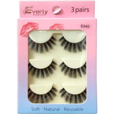 Everly Beauties 3Pair Series False Eyelash - G340 image