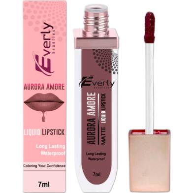Everly Beauties Aurora Matte Liquid Lipstick - Almond Amour image