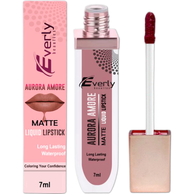 Everly Beauties Aurora Matte Liquid Lipstick - Pink Mirage image