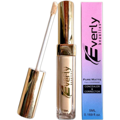 Everly Beauties Pure Matte Full Coverage Concealer And Corrector - Warm Beige image