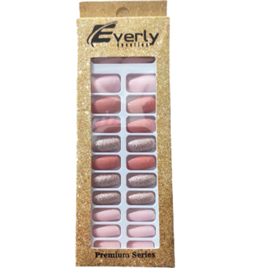 Everly Natural Fake Nails 24pcs - H205 image