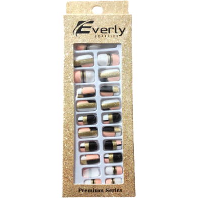 Everly Natural Fake Nails 24pcs - H208 image