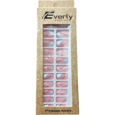 Everly Natural Fake Nails 24pcs - H211 image