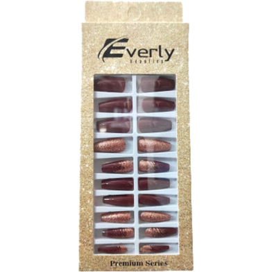 Everly Natural Fake Nails 24pcs - L106 image