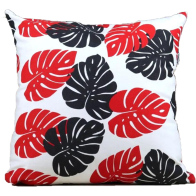 Agrey Hometex Exclusive Cushion Cover, Red And Black, 16x16 Inch image