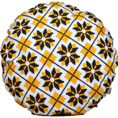 Agrey Hometex Exclusive Round Cushion Cover (Buy 1 Get 1 Free) image