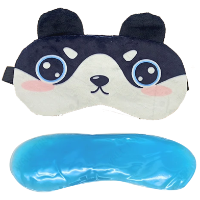 Experience Ultimate Comfort With Super Soft Plush Cartoon Ice Gel Eye Mask | Adjustable Elastic Band And Soothing Relaxation (eyemask_m21_1pc_kb24) kb24 image