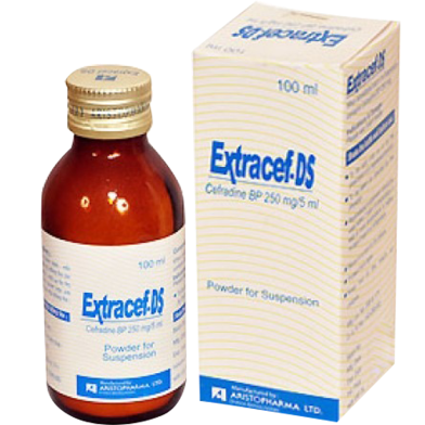 Extracef 250 mg/5 ml Powder for Suspension 100 ml Bottle image