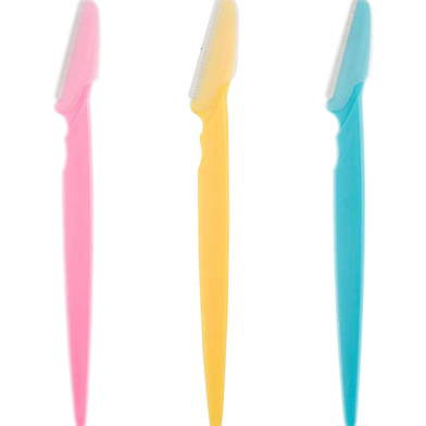 Eyebrow Razors Facial Hair Remover Shaver Trimmer Shaper For Women -3Pcs image