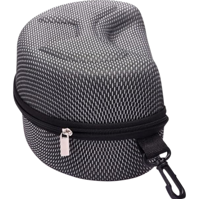 Eyeglasses Carry Box Sunglass Portable Zipper Hook Hard Holder Sunglasse , New Sunglasses Hard Case Eye Glasses Black Clam Shell Zipper With Hook Shell Box New image